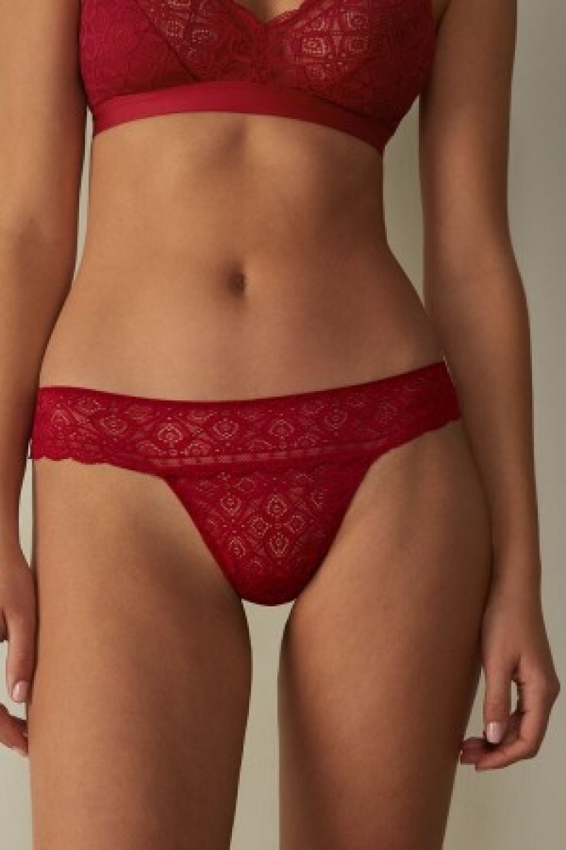 Intimissimi Kanten Brazilian Rood | BEXBR86851